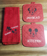 Load image into Gallery viewer, Mickey Towel set (3 pc) personalized