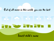 Load image into Gallery viewer, Mother's Letters (7 editable templates)