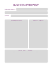 Load image into Gallery viewer, Small Business Planner (43 pgs) editable