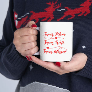 Super Mom Ceramic Mug - Perfect Gift for Mothers