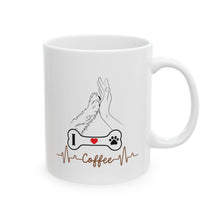 Load image into Gallery viewer, Dog Lover&#39;s Ceramic Mug – Heartbeat
