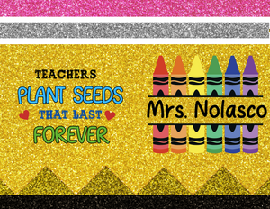 Teacher Tumblers Editable Templates #2