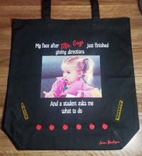 Load image into Gallery viewer, Teacher Canvas bag- personalized
