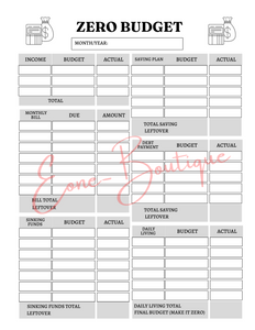 Budget Planner (41 pgs) Editable