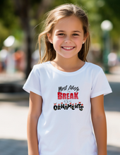 Load image into Gallery viewer, &quot;Most Likely to Break Ornaments&quot; Unisex Tee
