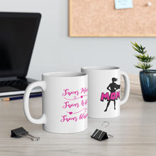 Load image into Gallery viewer, Mom Life Ceramic Mug - Perfect Gift for Moms, Wives, and Superwomen
