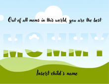 Load image into Gallery viewer, Mother&#39;s Letters (7 editable templates)
