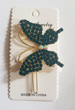 Load image into Gallery viewer, Butterfly bling hair clips
