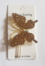 Load image into Gallery viewer, Butterfly bling hair clips
