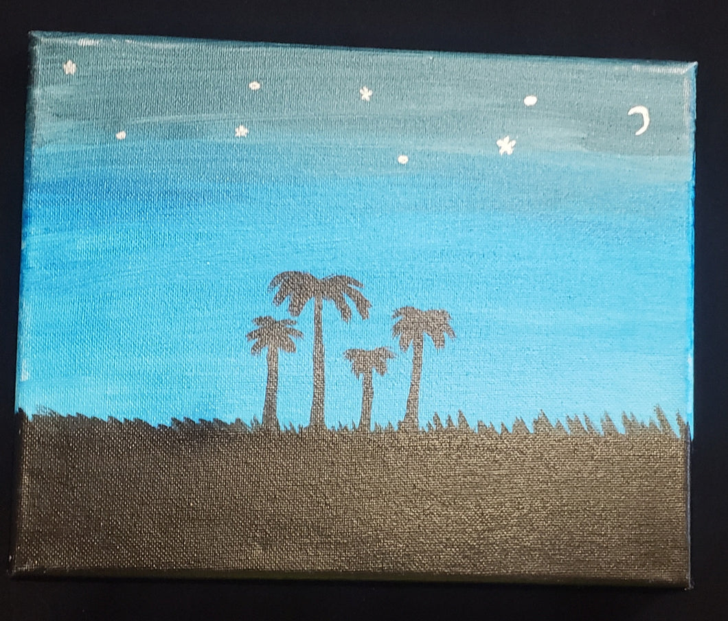 Night sky canvas