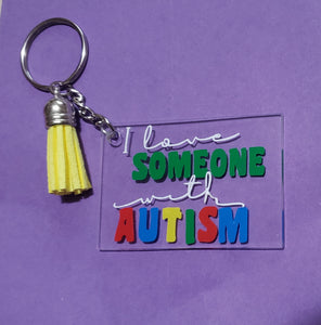 Love Autism Keychain