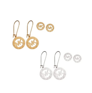 MK Steel Fish Hook & Stud Sets (gold or Silver)