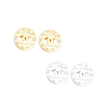 Load image into Gallery viewer, C Designer Steel Studs (Gold or Silver)
