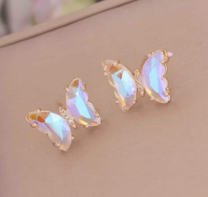 Iridescent Butterfly Earrings