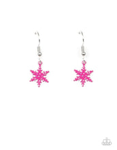 Load image into Gallery viewer, Snowflakes dangle earrings
