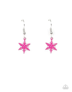 Snowflakes dangle earrings