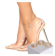 Load image into Gallery viewer, Butterfly anklet toe ring sets
