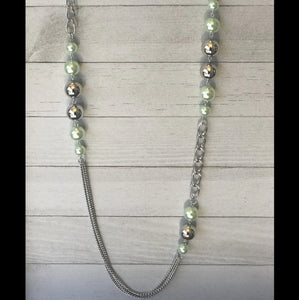 Uptown talker shop green necklace